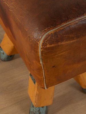 Vintage Leather Stool, 1960s-GPP-1822670