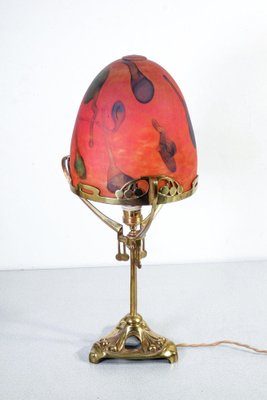 Vintage Liberty Lamp in Blown Glass and Brass-OJE-1410601