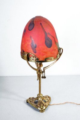 Vintage Liberty Lamp in Blown Glass and Brass-OJE-1410601