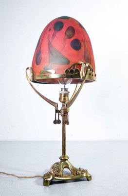 Vintage Liberty Lamp in Blown Glass and Brass-OJE-1410601