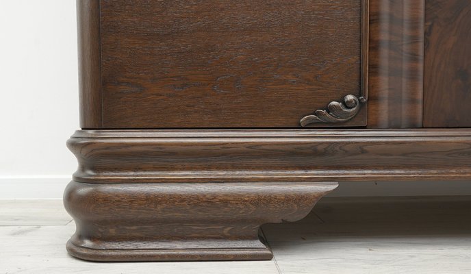 Vintage Library in Oak and Walnut, 1930s-ZFH-2041431