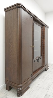 Vintage Library in Oak and Walnut, 1930s-ZFH-2041431