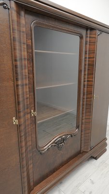 Vintage Library in Oak and Walnut, 1930s-ZFH-2041431