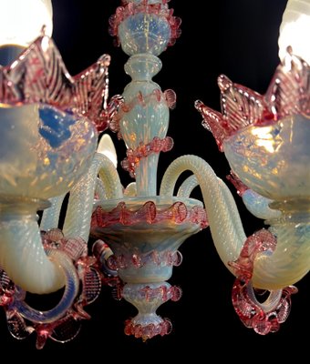 Vintage Light Blue and Pink Venetian Chandelier, 1950s-OVO-1764163