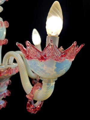 Vintage Light Blue and Pink Venetian Chandelier, 1950s-OVO-1764163