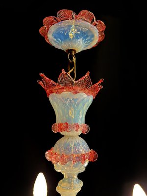 Vintage Light Blue and Pink Venetian Chandelier, 1950s-OVO-1764163