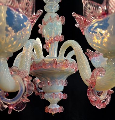 Vintage Light Blue and Pink Venetian Chandelier, 1950s-OVO-1764163