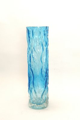 Vintage Light Blue Hand-Made Tubular Glass Vase by Vladislav Urban, 1970s-UWE-1155747