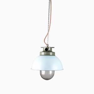 Vintage Light Blue Industrial Pendant Lamp from TEP-HGJ-739235