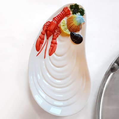 Vintage Lobster Serving Dishes, Set of 3-NUX-694763