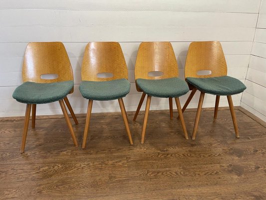 Vintage Lollipop Chairs attributed to Novy Domov, Set of 4-HVX-1653652