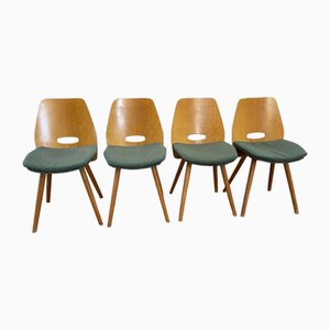 Vintage Lollipop Chairs attributed to Novy Domov, Set of 4-HVX-1653652