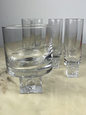 Vintage Long Drink Set in Crystal, 1970s, Set of 7-YST-1729015