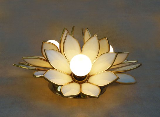 Vintage Lotus Flower Flush Mount, 1980-JUA-2041409