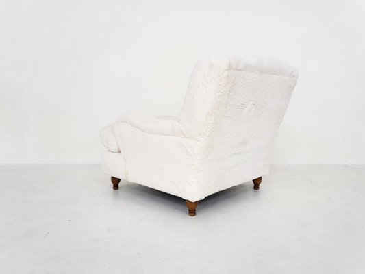 Vintage Lounge Chair in Faux- Fur, 1950s-ZO-961603