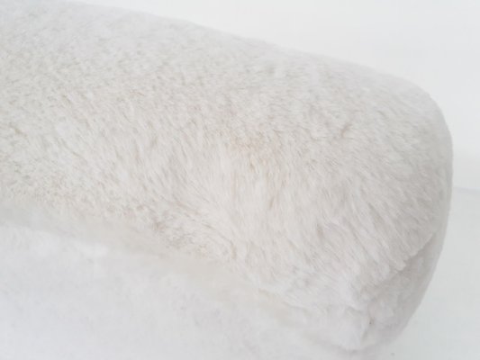 Vintage Lounge Chair in Faux- Fur, 1950s-ZO-961603