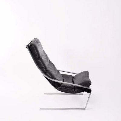 Vintage Lounge Chair in Leather, 1960s-JNW-1905106