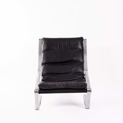 Vintage Lounge Chair in Leather, 1960s-JNW-1905106