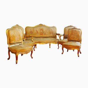 Vintage Lounge Chairs, Set of 5-YNQ-1749922