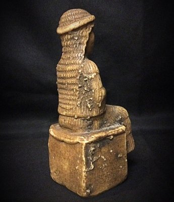 Vintage Louvre Museum Casting -Neo-Sumerian Laryballe Female Statue, 1930s-JZV-2028986