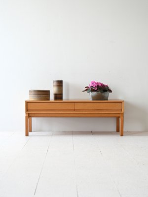 Vintage Low Sideboard in Oak, 1960s-QWP-2042001