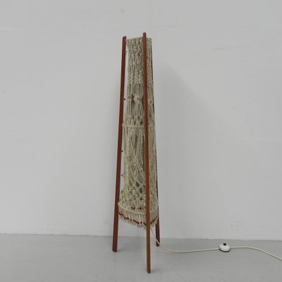 Vintage Macramé Freestanding Lamp-TL-1033574