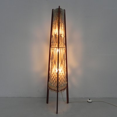 Vintage Macramé Freestanding Lamp-TL-1033574