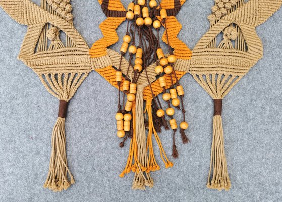 Vintage Macrame Wall Rug, Germany, 1970s-FW-1348272