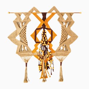 Vintage Macrame Wall Rug, Germany, 1970s-FW-1348272