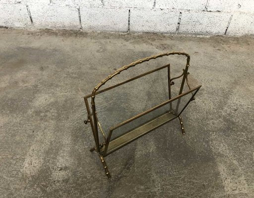 Vintage Magazine Rack from Maison Bagues, 1950s-PB-1711125