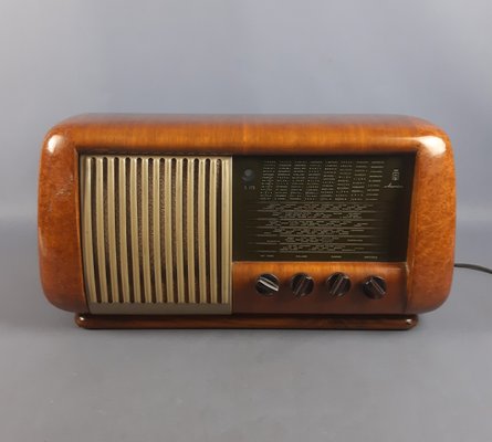 Vintage Magnadyne S 175 Briar Wood Radio, 1951-PWG-2015314