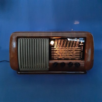 Vintage Magnadyne S 175 Briar Wood Radio, 1951-PWG-2015314