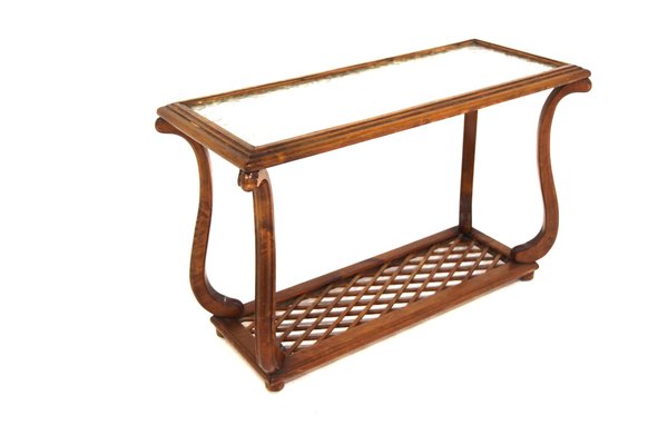 Vintage Mahogany Console Table, 1940-GEK-1769188