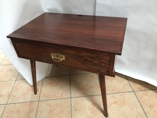 Vintage Mahogany & Oak Side Table-WQQ-1174620