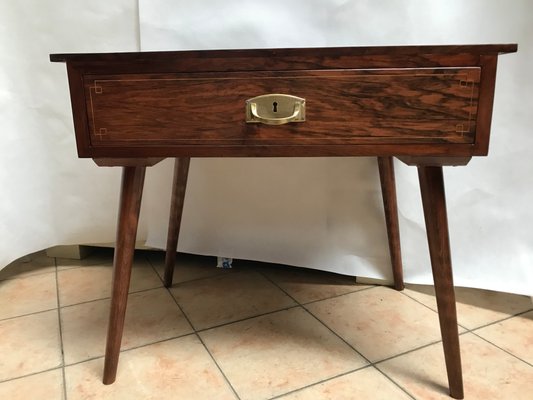 Vintage Mahogany & Oak Side Table-WQQ-1174620