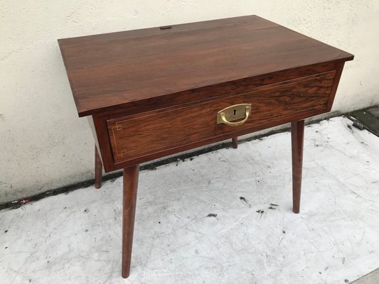 Vintage Mahogany & Oak Side Table-WQQ-1174620