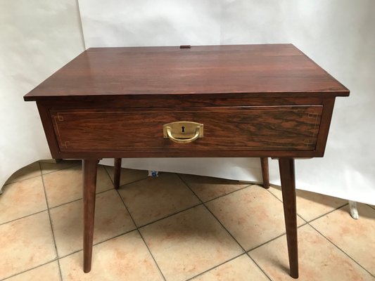 Vintage Mahogany & Oak Side Table-WQQ-1174620