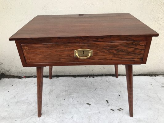 Vintage Mahogany & Oak Side Table-WQQ-1174620