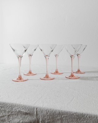 Vintage Martini Glasses, 1980s, Set of 6-HVJ-2041688