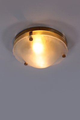 Vintage Matt Glass Ceiling Lamp from Fischer Lights, 1960s-EZZ-1738569