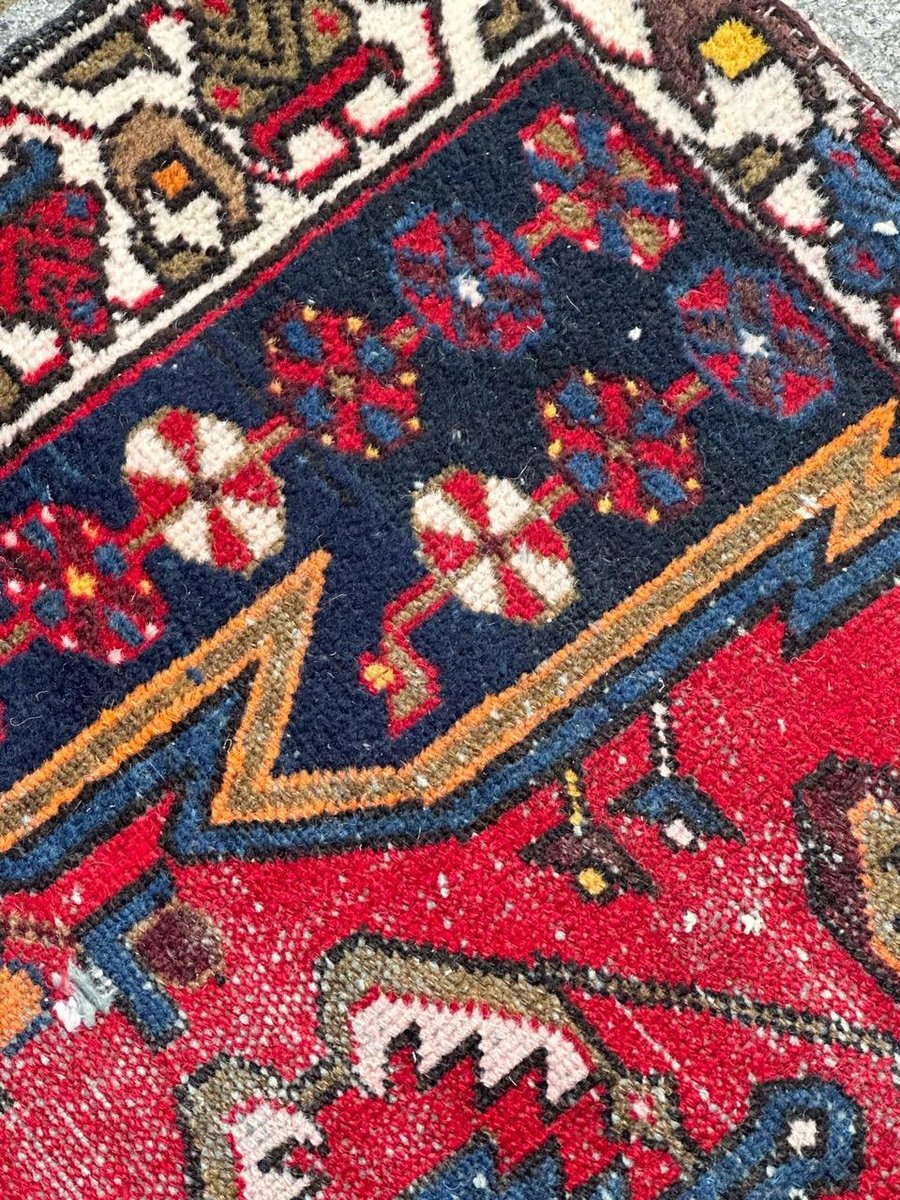 Vintage Mazlaghan Rug, 1950s