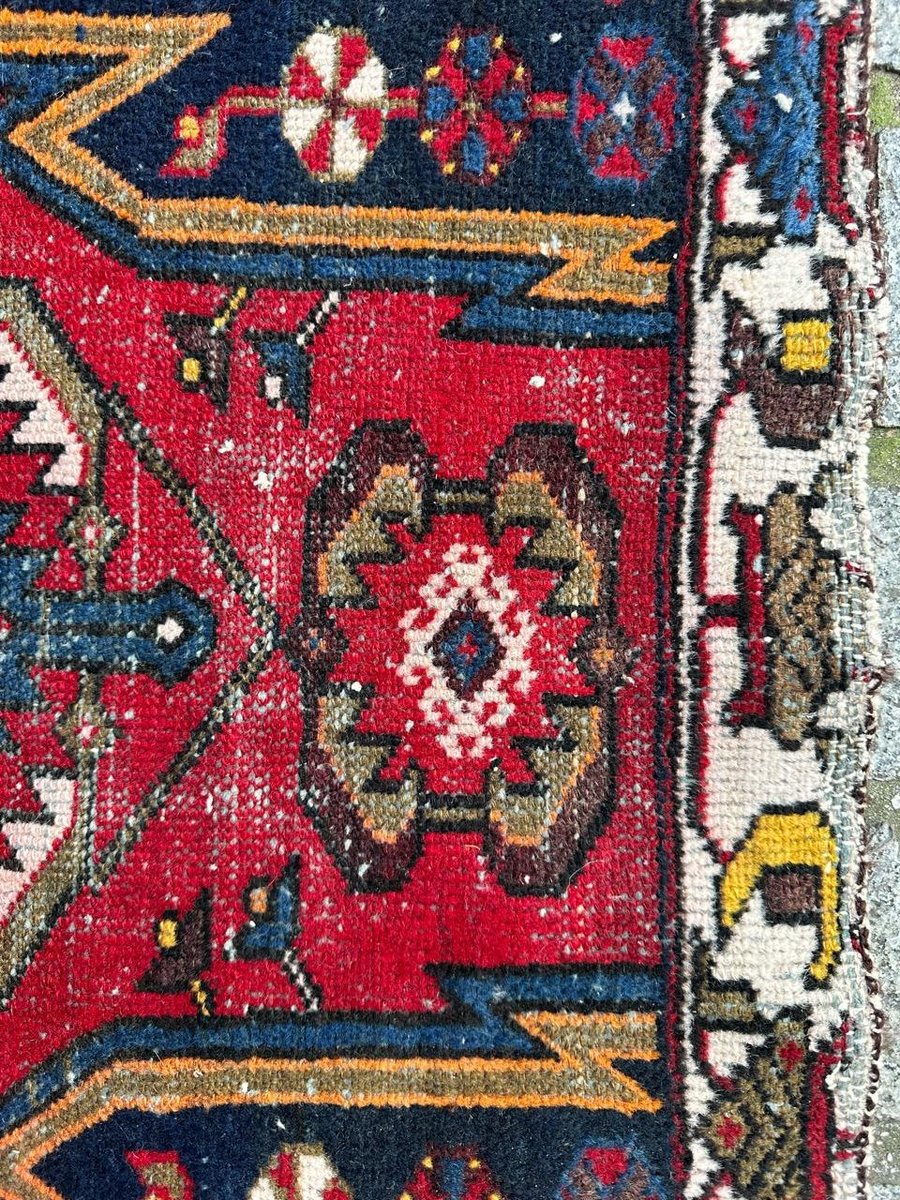 Vintage Mazlaghan Rug, 1950s