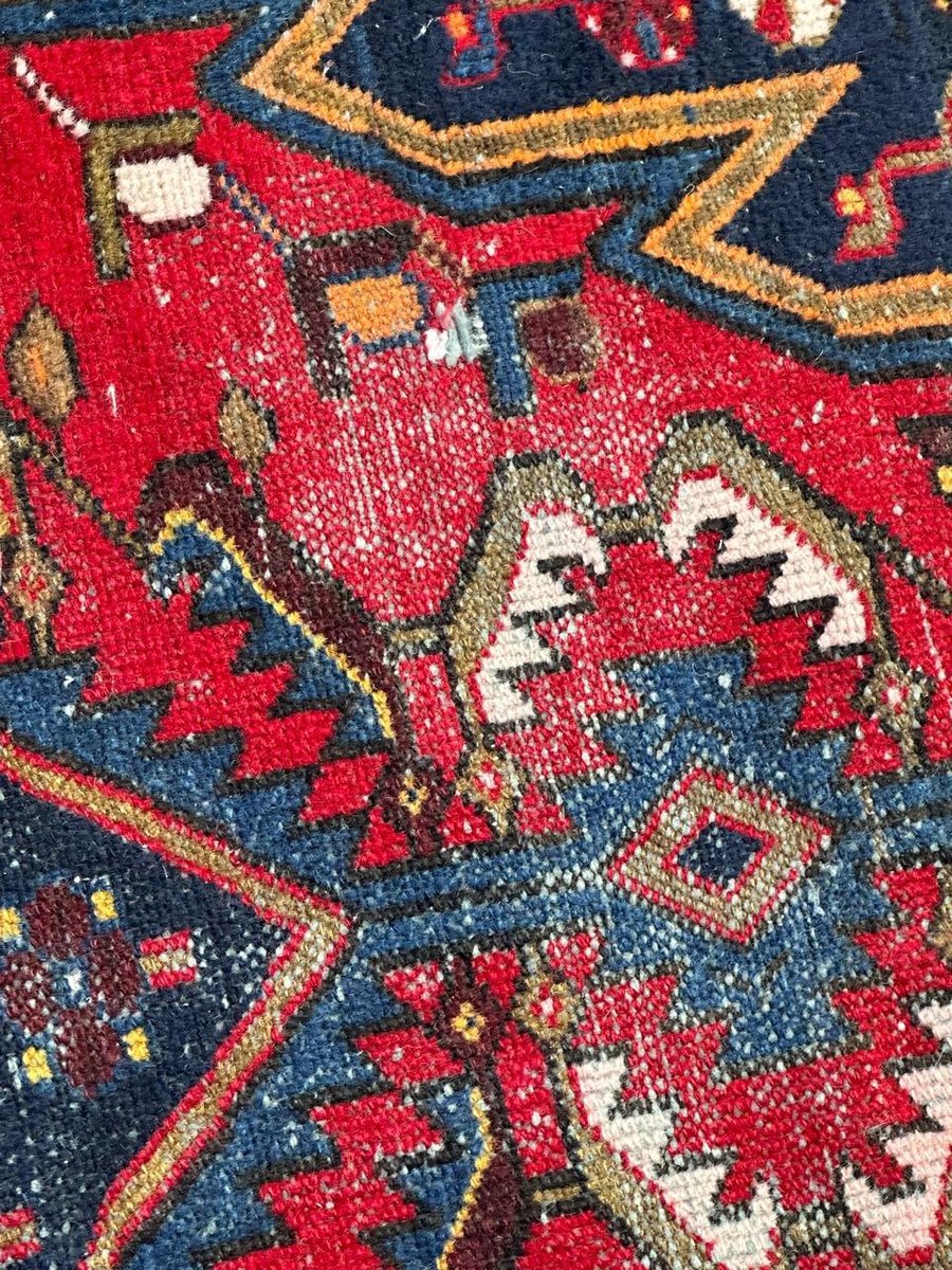 Vintage Mazlaghan Rug, 1950s