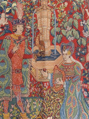 Vintage Medieval Style Jaquar Tapestry, 1980s-YMM-1377956