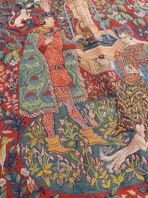 Vintage Medieval Style Jaquar Tapestry, 1980s-YMM-1377956