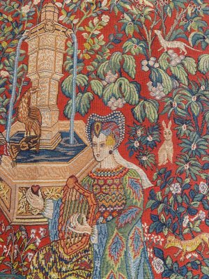 Vintage Medieval Style Jaquar Tapestry, 1980s-YMM-1377956