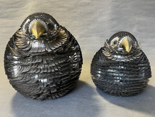 Vintage Metal Birds by Alexander Blazquez, Mexico, 1960s, Set of 2-OSP-2020595