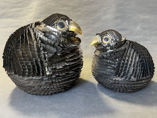 Vintage Metal Birds by Alexander Blazquez, Mexico, 1960s, Set of 2-OSP-2020595