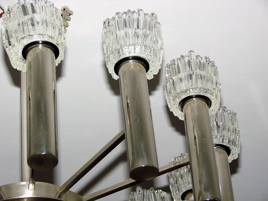 Vintage Metal Chandelier by Scolari, 1970s-XHP-1250679