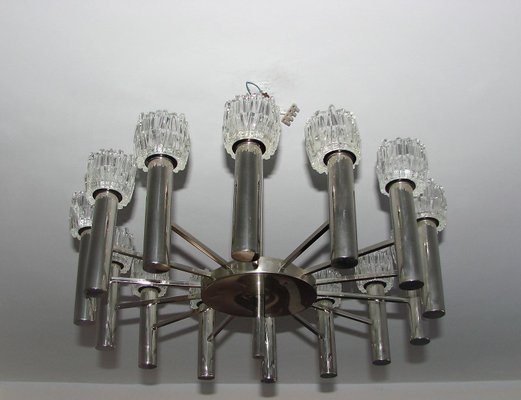 Vintage Metal Chandelier by Scolari, 1970s-XHP-1250679